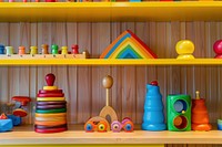 Childcare center toy electronics furniture.