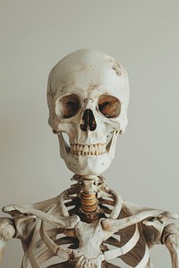 Skeleton representation sculpture history.