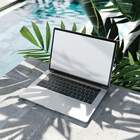 Blank Laptop mockup laptop electronics computer.