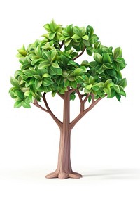 3D Illustration of tropical tree bonsai plant wood.