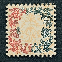 Vintage postage stamp backgrounds pattern paper.