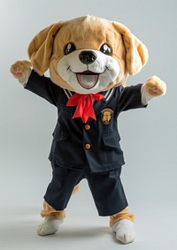 Dog mascot costume person clothing apparel.