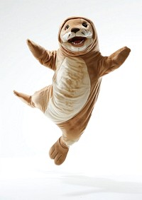 Sea lion costume person figurine clothing.