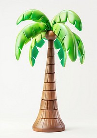 3D Illustration of coconut tree arecaceae furniture outdoors.