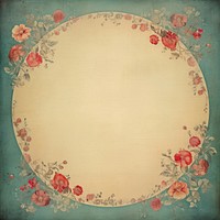 Frame of flower backgrounds circle paper.