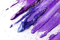 Violet brush strokes glitter blossom purple.