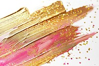 Gold brush strokes confetti glitter festival.