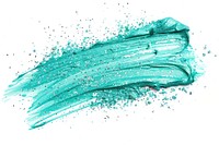 Mint green brush strokes turquoise animal powder.