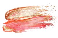 Peach brush strokes cosmetics lipstick blossom.