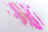 Pink gold brush strokes clothing footwear graphics.
