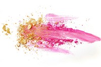 Pink gold brush strokes cosmetics lipstick bonfire.