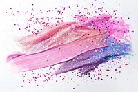 Pink pastel brush strokes confetti animal paper.