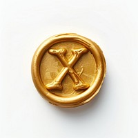 Letter X gold accessories accessory.