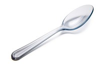 Plastic spork spoon white background silverware.