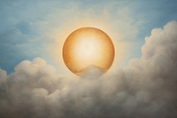 Close up on pale sun sky backgrounds astronomy.