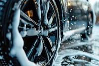 Washing car wheel transportation automobile motorcycle.