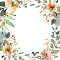 Wedding frame border watercolor backgrounds pattern flower.