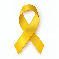Bone cancer gradient Ribbon yellow symbol gold.