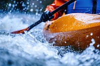 Canoe kayak water transportation recreation.