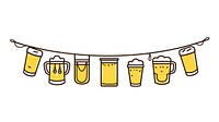 Beer icon flag string percussion conga drum.