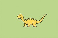 A minimal character Dinosaur illustration dinosaur wildlife reptile.