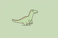 A minimal character Dinosaur illustration dinosaur reptile animal.