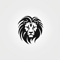 A lion logo stencil symbol.
