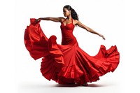 Woman dancing local style of spain recreation performer flamenco.