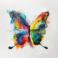 Colorful butterfly painting art modern art.