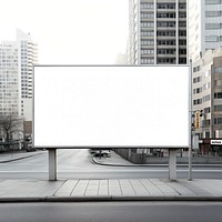 Blank billboard transportation advertisement architecture.