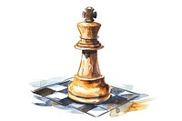 Chess game white background intelligence.