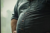 Plus size man belly adult anticipation midsection.