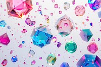 Gems geometric floating backgrounds crystal abstract.