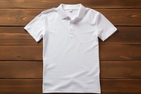 White polo shirt Mockup apparel clothing t-shirt.