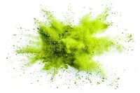 Green holi paint color powder backgrounds white background splattered.