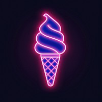 Ice cream icon neon astronomy outdoors.