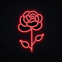 Rose icon neon dynamite weaponry.