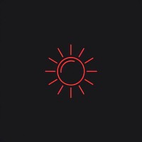 Sun icon light disk.