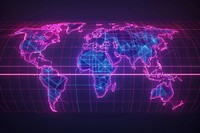 World map illuminated backgrounds technology.