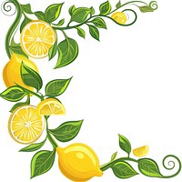 Lemon graphics fruit plant.