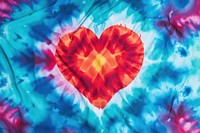 Tie dye heart symbol love heart symbol.
