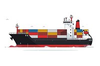 Container ship transportation watercraft freighter.