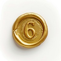 Letter number 6 gold accessories accessory.