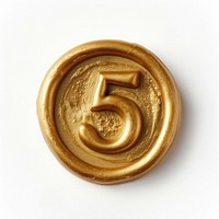 Letter number 5 accessories accessory wax seal.