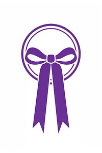 Purple circle award ribbon banner accessories accessory symbol.