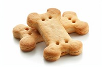 Two milk bones flavor mini dog biscuit cookie food white background.