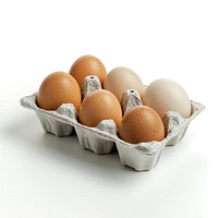 Egg tray food white background simplicity.