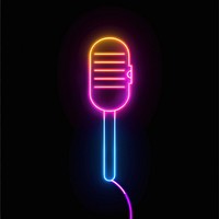 Microphone neon light electrical device.