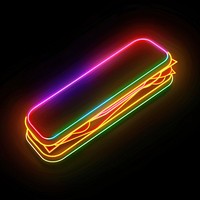 Sandwich neon light disk.
