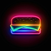 Sandwich neon light disk.